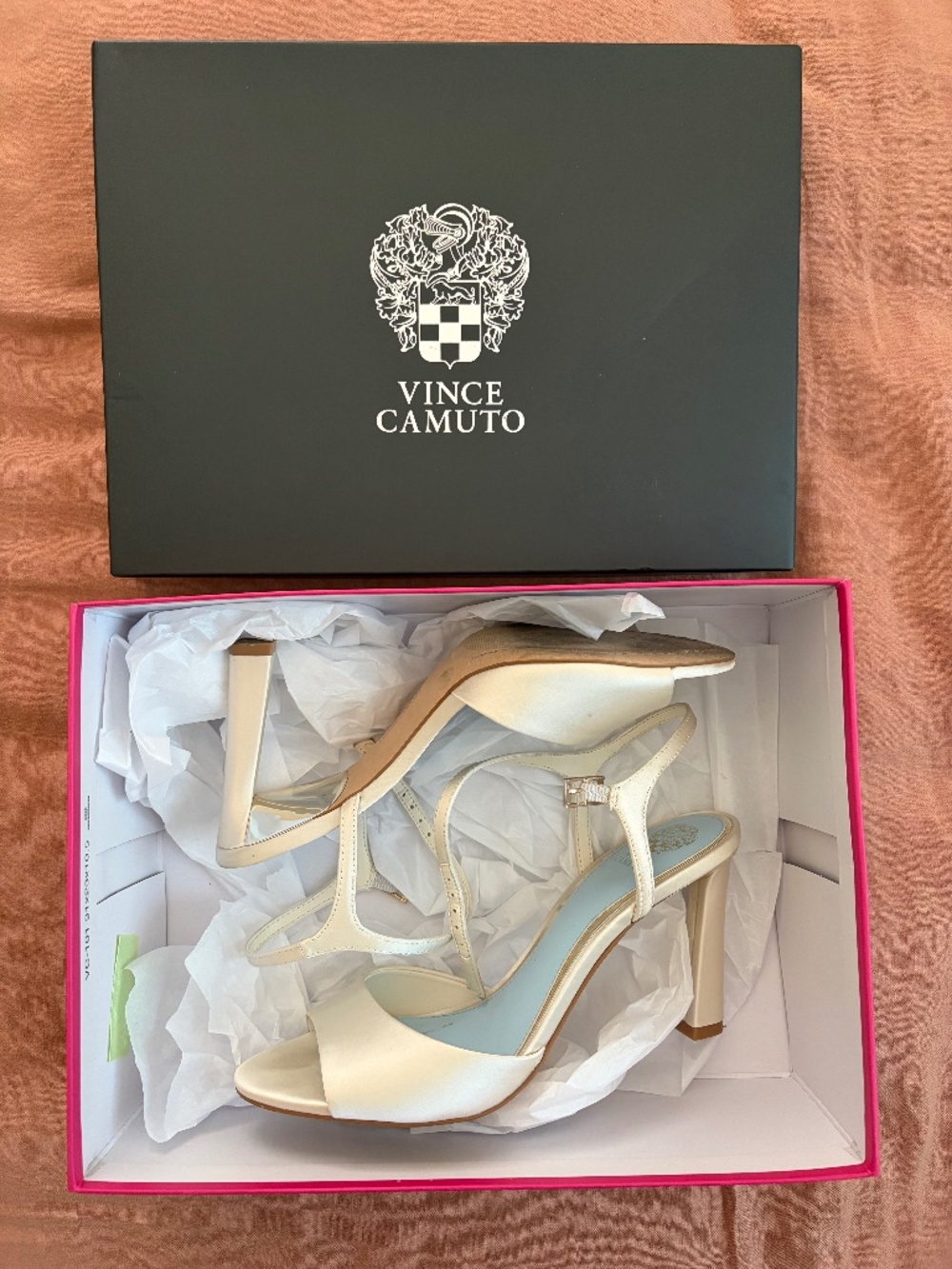 Size 9 Satin Vince Camuto Lilal Sandal